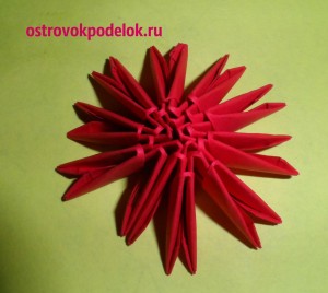 "Сердце" модульное оригами