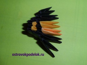 "Паук" в технике модульное оригами