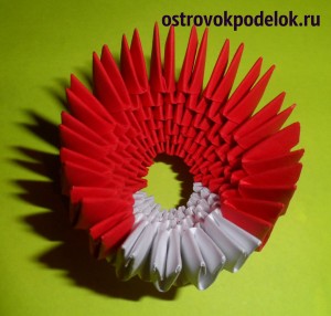 "ANGRY BIRD" в технике модульное оригами