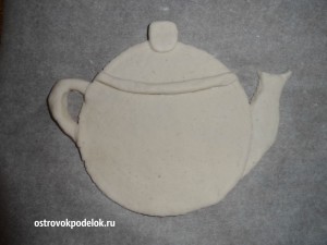 Чайная композиция из соленого теста